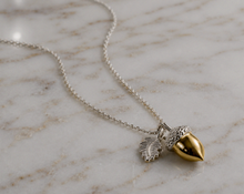 Laura Ashley Broadoak Two-Tone Silver Acorn Necklace