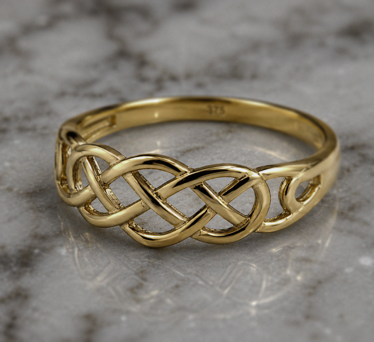 9ct Yellow Gold Celtic Knot Ring