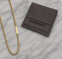 Fred Bennett Yellow Gold Plated Stainless Steel ID Chain Necklace