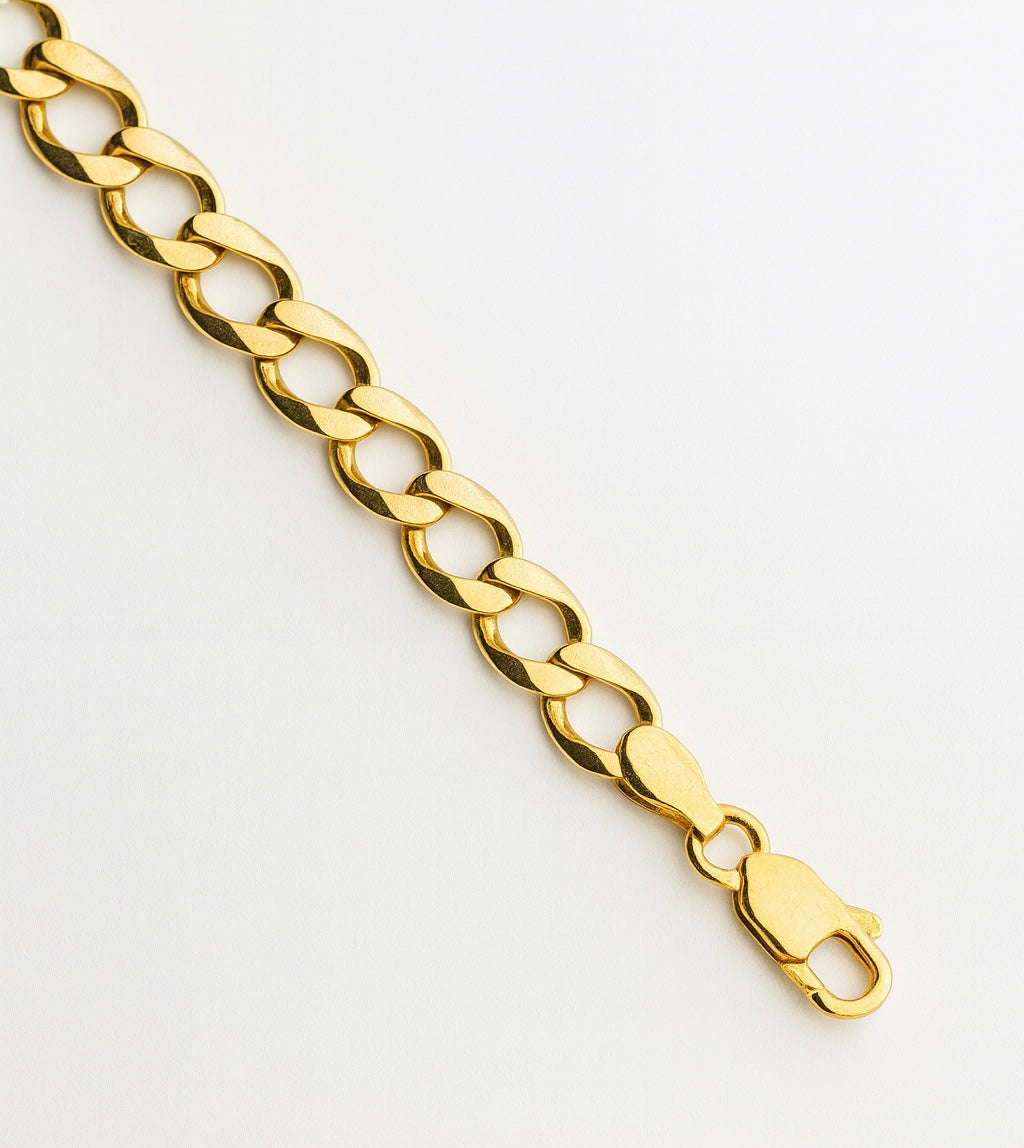 9ct Yellow Gold Children’s Curb Bracelet – 5” -PRE ORDER