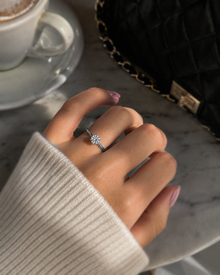 Sterling Silver Moissanite Solitaire Ring – 1.00ct Diamond Equivalent