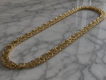 9ct Yellow Gold Flat Byzantine Chain Necklace – 22”