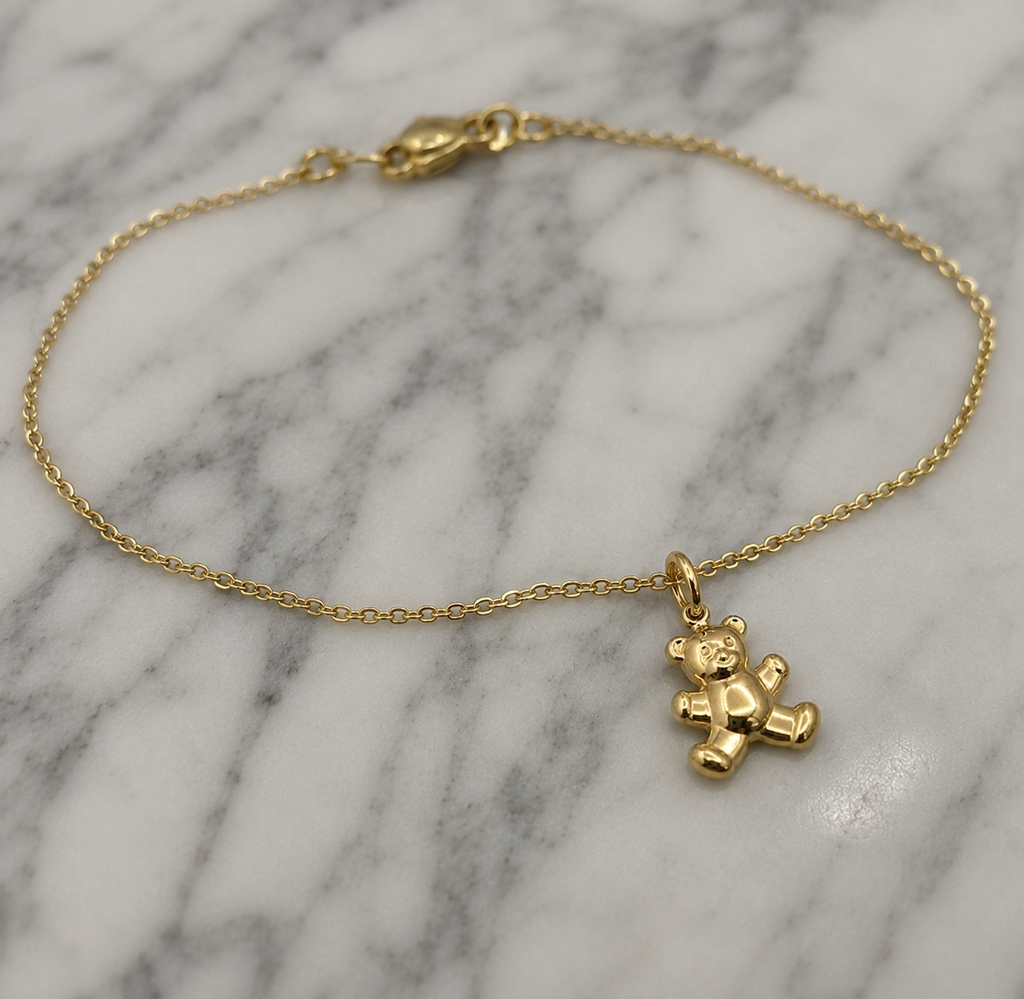 9ct Gold Teddy Bear Charm Pendant