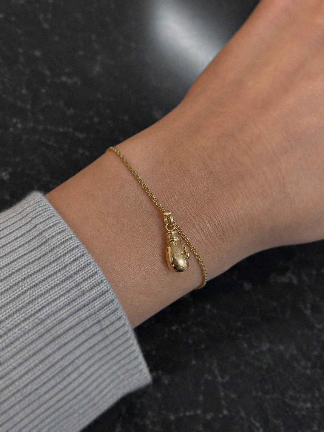 9ct Yellow Gold Boxing Glove Charm Pendant