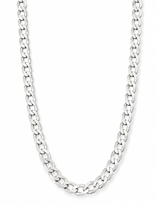 Fred Bennett Sterling Silver Diamond-Cut Curb Chain 56cm
