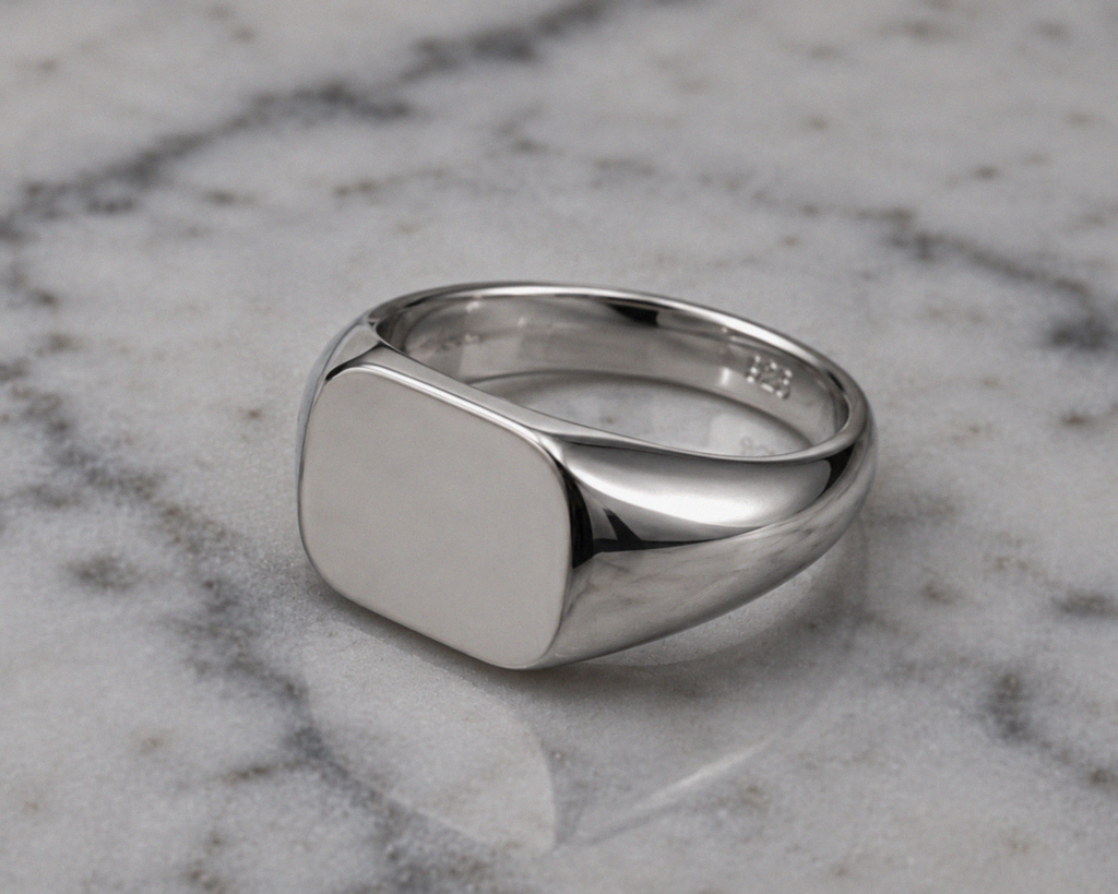 Sterling Silver Engravable Signet Ring