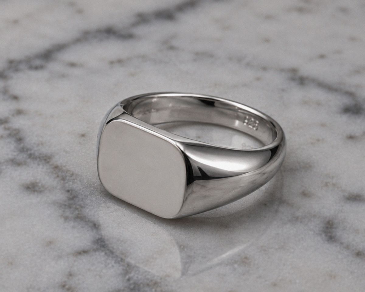 Sterling Silver Engravable Signet Ring