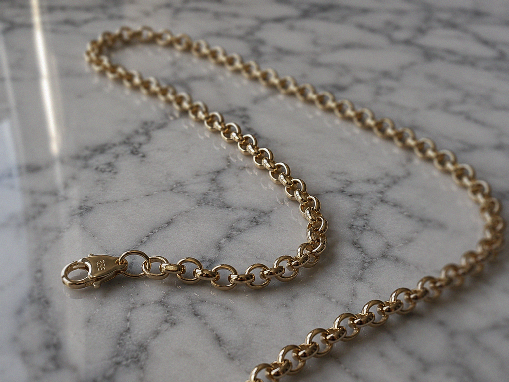 9ct Yellow Gold Belcher Chain Necklace Sold Gold (20 inch, 5mm)