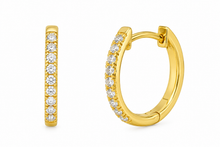 18ct Gold 0.25ct Lab-Grown Diamond Hoop Earrings