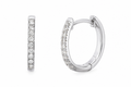 18ct Gold 0.25ct Lab-Grown Diamond Hoop Earrings