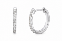 18ct Gold 0.25ct Lab-Grown Diamond Hoop Earrings