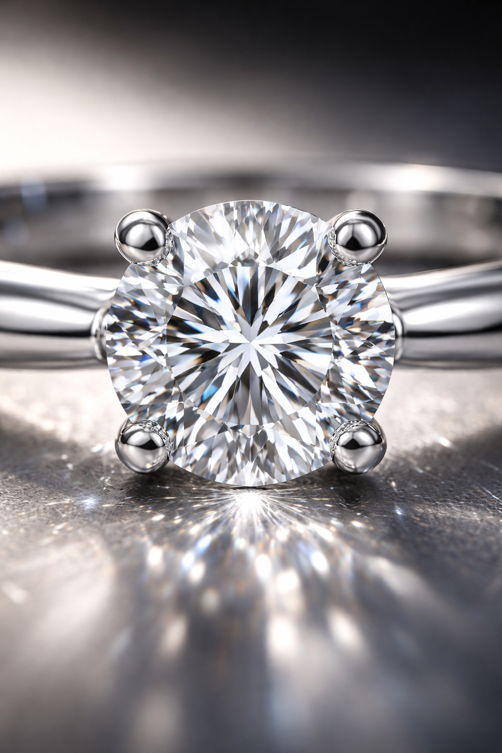 18ct White Gold 1.00ct Diamond Solitaire Ring – Timeless Four Claw Setting