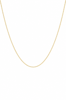 9ct Yellow Gold 16"-18" Diamond-Cut Curb Chain