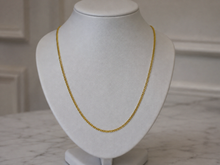 9ct Yellow Gold 1.5mm Super Flat Curb Chain