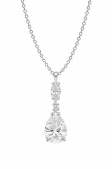 Diamonfire Marquise & Teardrop Drop Pendant Necklace