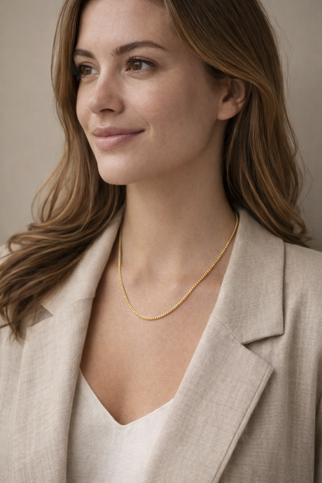 9ct Yellow Gold Classic Curb Chain Necklace