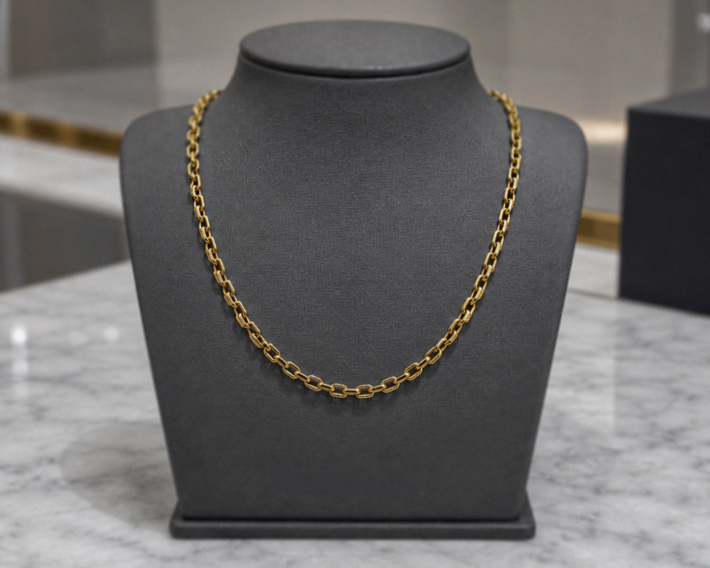 Fred Bennett Stainless Steel Cable Chain Necklace 50–55cm
