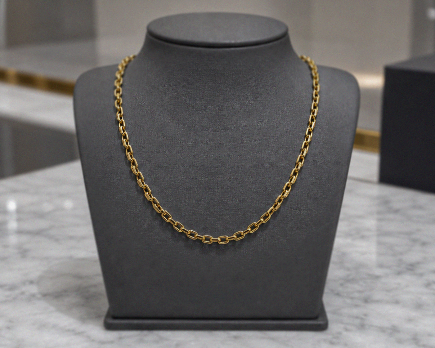 Fred Bennett Stainless Steel Cable Chain Necklace 50–55cm