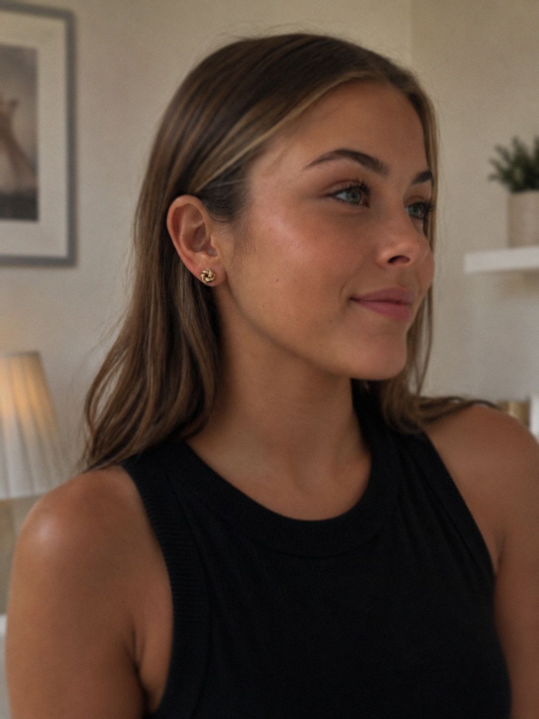9ct Gold Knot Stud Earrings