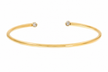 18ct Yellow Gold 0.16ct Diamond Open Bangle Bracelet