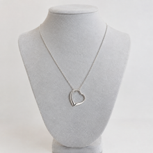 Sterling Silver Slip-On Heart Pendant Necklace