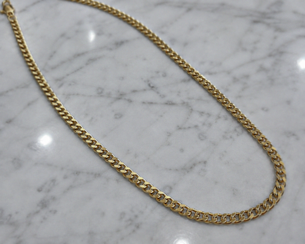 9ct Yellow Gold 4.5mm Super Flat Curb Chain