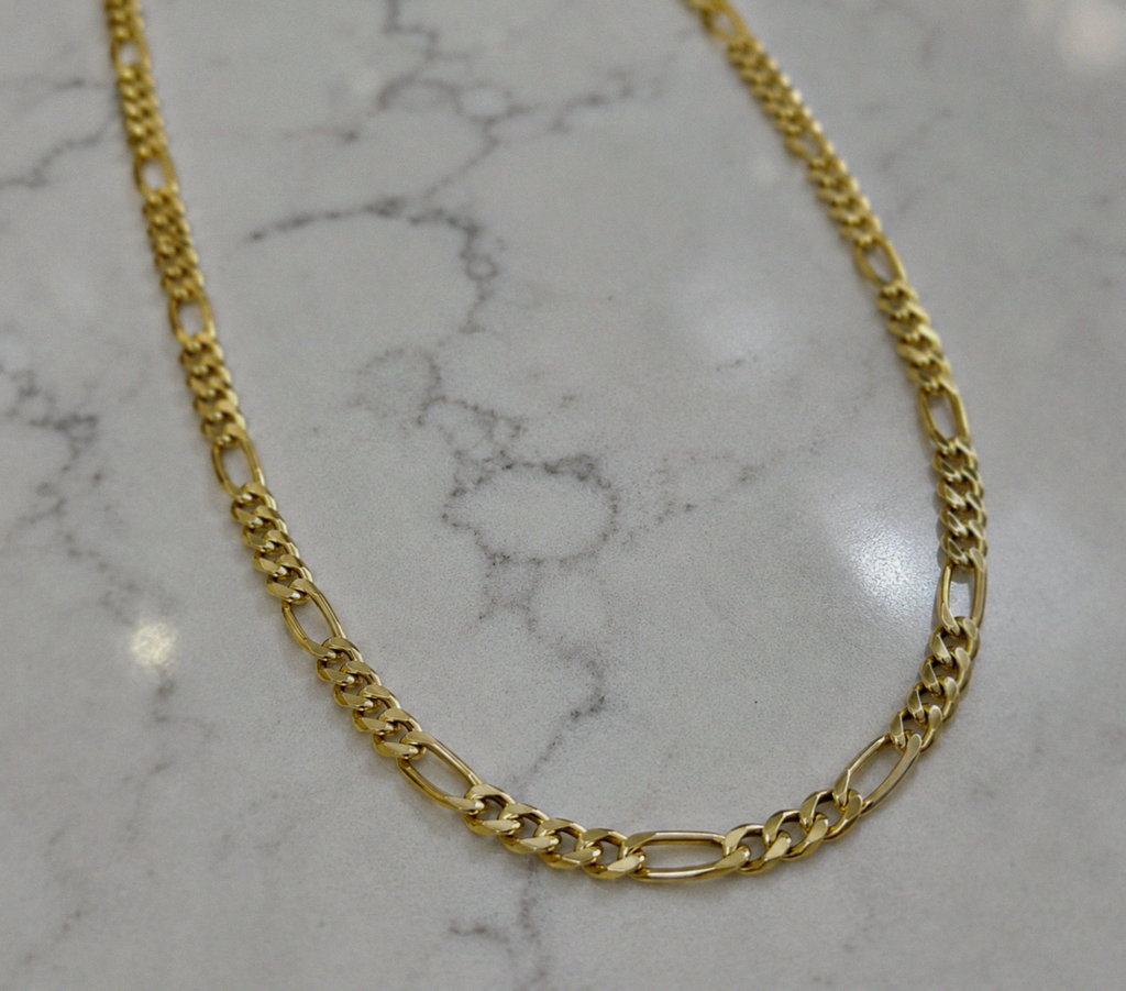 Fred Bennett Gold-Plated Sterling Silver Figaro Chain Necklace 55cm
