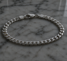 Sterling Silver Kids Curb Bracelet – 7mm Solid Chain (6.8g)