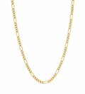 Fred Bennett Gold-Plated Sterling Silver Figaro Chain Necklace 55cm