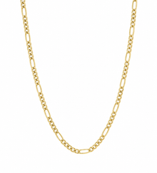 Fred Bennett Gold-Plated Sterling Silver Figaro Chain Necklace 55cm