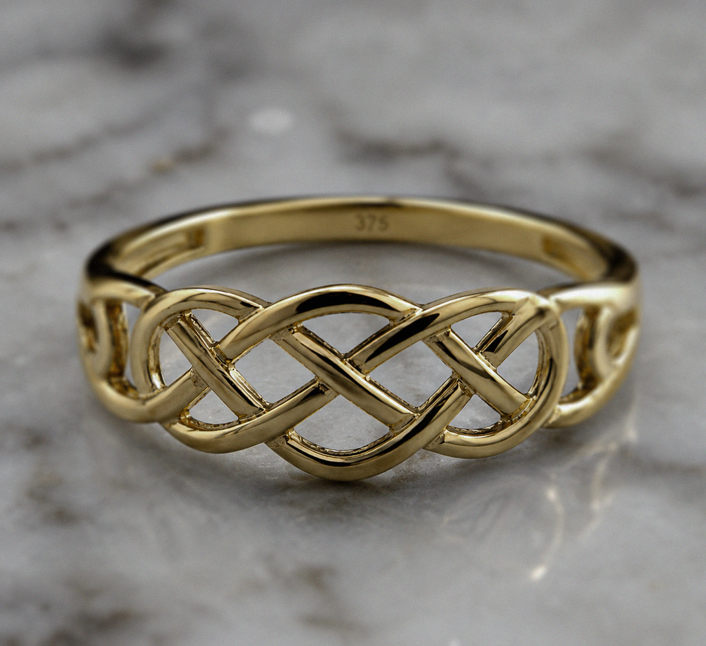 9ct Yellow Gold Celtic Knot Ring
