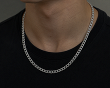 Fred Bennett Sterling Silver Diamond-Cut Curb Chain 56cm