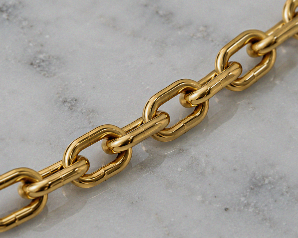 Fred Bennett Stainless Steel Cable Chain Necklace 50–55cm