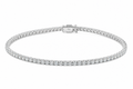 18ct White Gold 1.00ct Diamond Tennis Bracelet - H–I / SI