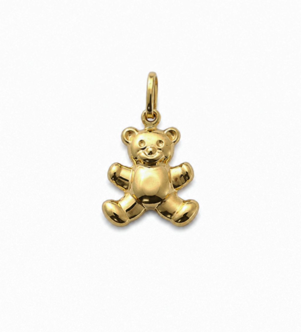 9ct Gold Teddy Bear Charm Pendant