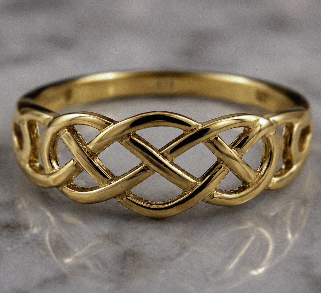 9ct Yellow Gold Celtic Knot Ring