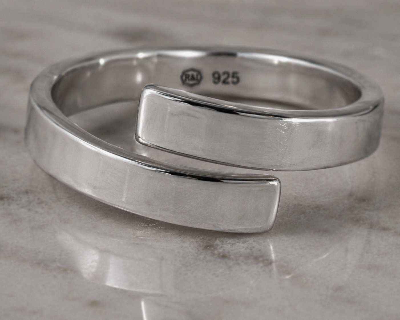 Sterling Silver Polished Wrap Ring