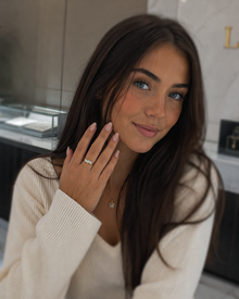 18ct Two-Tone Gold 1.00ct Diamond Swirl Trilogy Engagement Ring