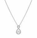 Diamonfire Sterling Silver 2ct Zirconia Infinity Necklace