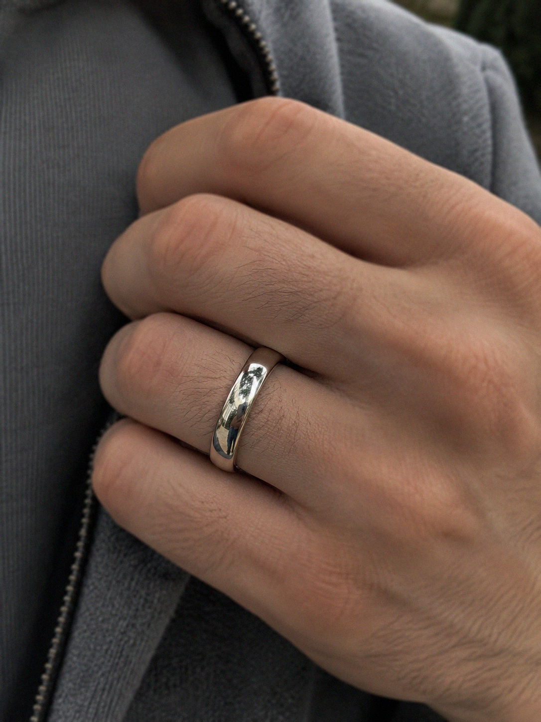 Sterling Silver 5mm Court Ring