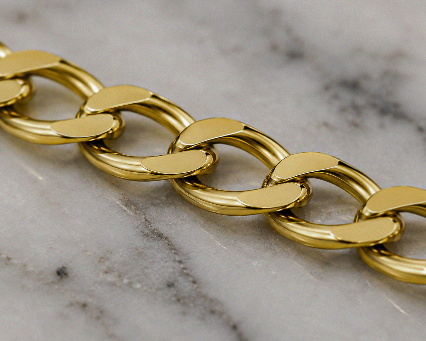 9ct Yellow Gold Children’s Curb Bracelet – 5”