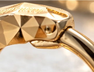 9ct Yellow Gold Diamond-Cut Hoop Earrings – Textured Mini Hoops