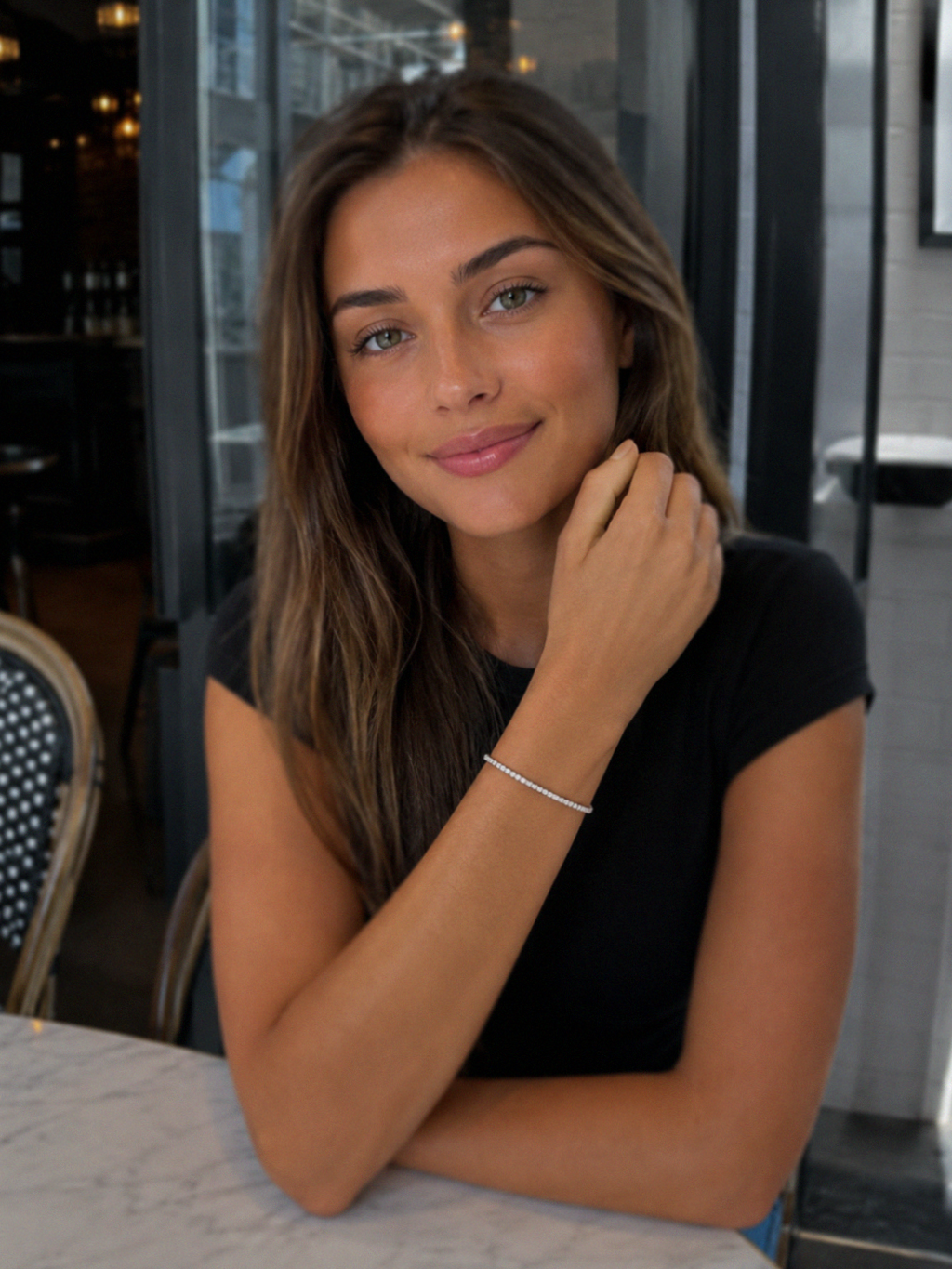 Silver Cubic Zirconia Tennis Bracelet