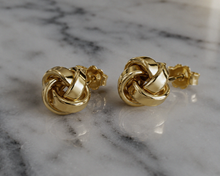 9ct Gold Knot Stud Earrings