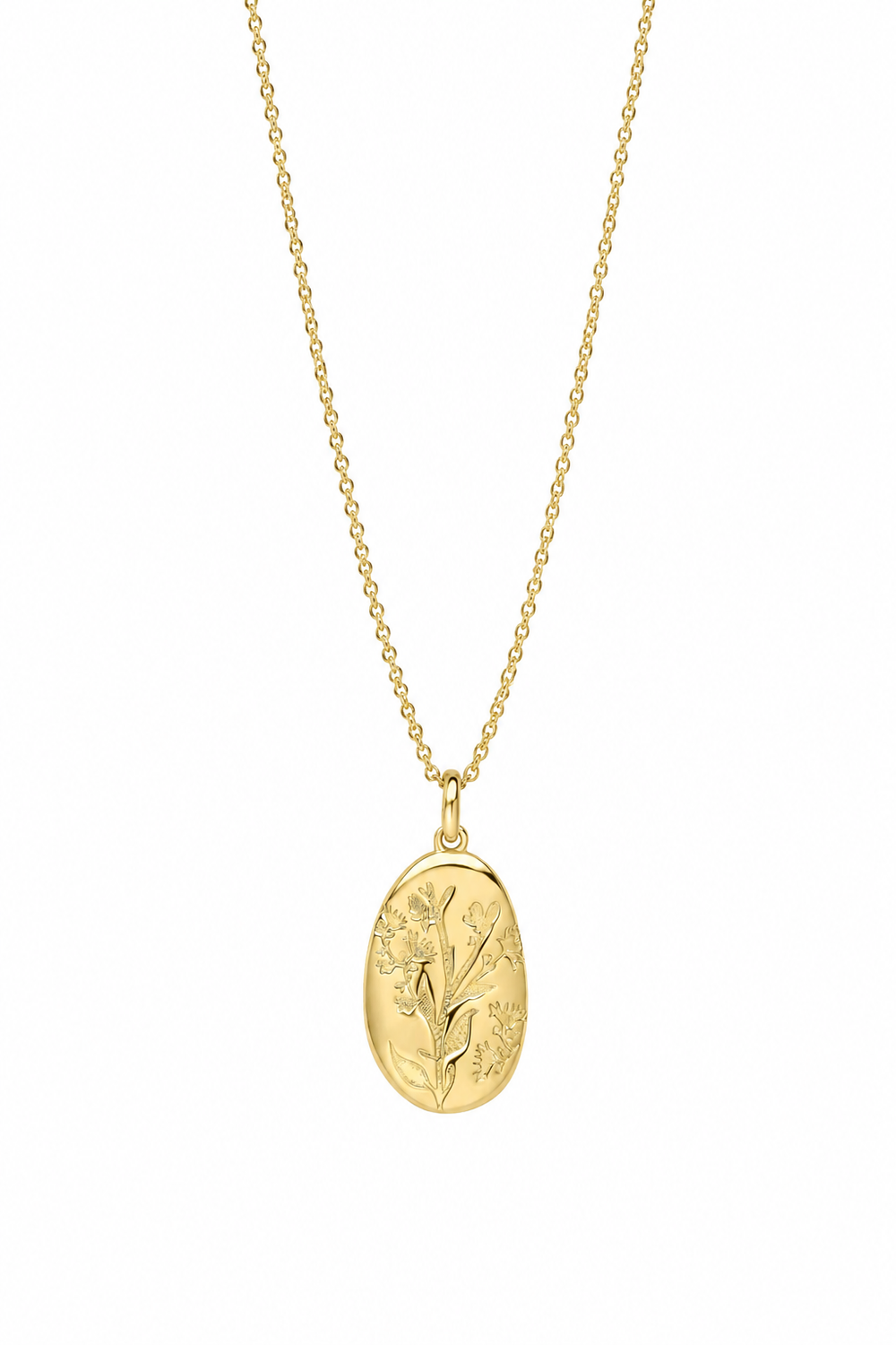Laura Ashley Farlington Flowers Gold Plated Silver Pendant Necklace