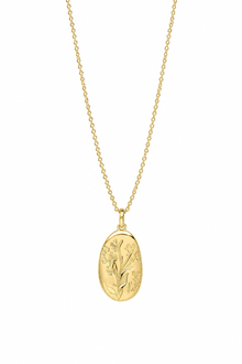 Laura Ashley Farlington Flowers Gold Plated Silver Pendant Necklace