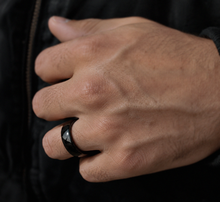 Fred Bennett Black-Tone Tungsten 8mm Band Ring
