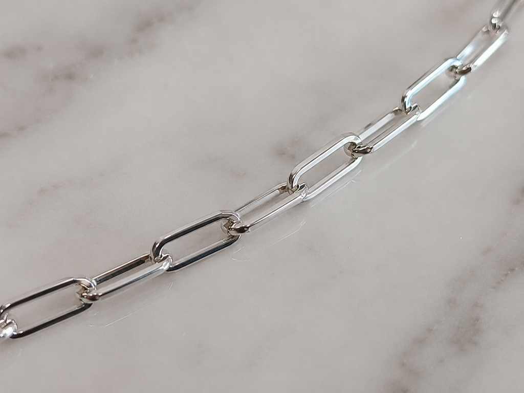 Sterling Silver Heart Connection Chain Bracelet