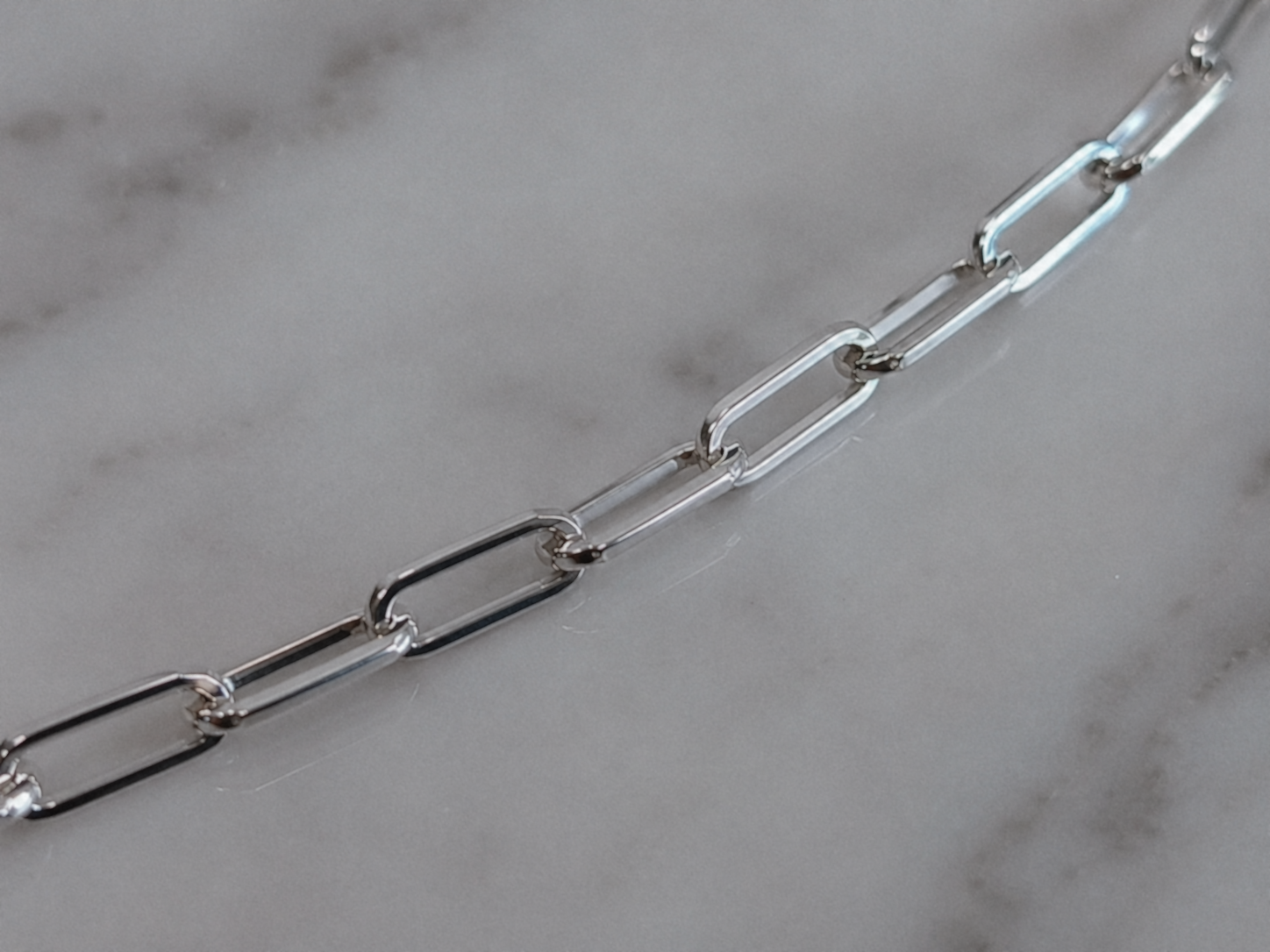 Sterling Silver Heart Connection Chain Bracelet