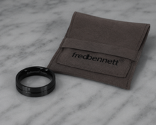 Fred Bennett Black Stripe Tungsten Ring